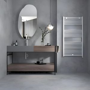 Scaldasalviette tubolari tondi 500x550x1200mm di colore bianco in acciaio verniciato e cromato categoria prodotti portasciugamani - Product Image 4