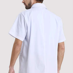 Bata de laboratorio médico para hombre más vendida, bata de médico de longitud, uniforme de enfermera médica blanca ecológica, ropa profesional de Hospital Unisex - Product Image 2