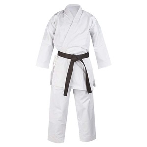 Conjuntos de uniformes de karate de artes marciales para estudiantes adultos Pakistán hecho 100% algodón ligero transpirable ecológico personalizable - Product Image 1