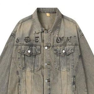 Vestes en jean à col montant pour hommes, fabrication professionnelle, prix abordable, haute qualité, écologiques, vente en gros, best-seller - Product Image 5