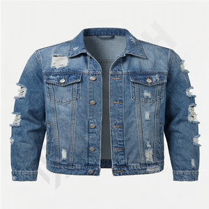 Chaqueta Vaquera de Diseño Nuevo y Moderno, Chaqueta Vaquera Ajustada de Manga Larga para Hombre, Ropa de Abrigo de Primavera para la Calle - Product Image 1