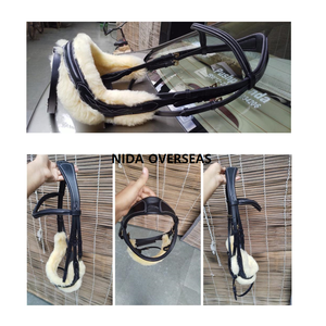 Cheval équestre en cuir de qualité supérieure avec canal vide anatomique Micklem bride anglaise avec rembourrage en cuir souple équipement pour cheval - Product Image 6