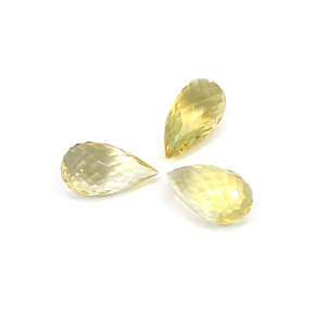 Pierre précieuse en vrac de qualité AAA Hydro Iolite, citrine jaune brillant, créée en laboratoire, certifiée IGI, pour décoration - Product Image 1