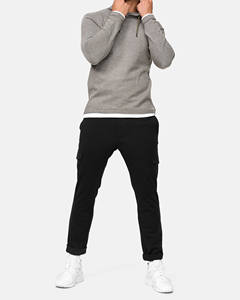 เสื้อฮู้ดดี้โอเวอร์ไซส์หนานุ่มมีสไตล์แบบเรียบๆ สำหรับผู้ชาย รับสกรีนโลโก้ตามสั่ง - Product Image 3