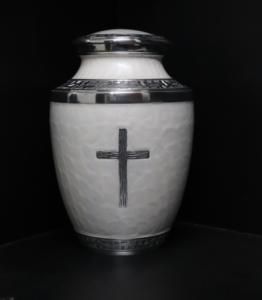 Urne funéraire métallique de style américain de qualité supérieure pour les cendres humaines et d'animaux de compagnie, design moderne, souvenir pour la maison - Product Image 1