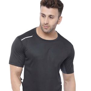 เสื้อยืดกีฬาแห้งเร็วของผู้ชายเสื้อยืดกีฬาแขนสั้นพิมพ์ลายพื้นระบายอากาศได้ดี - Product Image 3