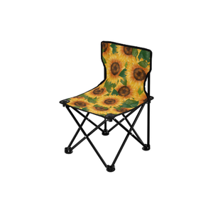 เก้าอี้พับแบบพกพาพกพากระเป๋าถือกระเป๋าดอกทานตะวันสีเหลืองดีไซน์ดอกไม้เฟอร์นิเจอร์กลางแจ้งตั้งแคมป์ปิกนิกตกปลาชายหาดสนามหญ้าในบ้านสวน - Product Image 1