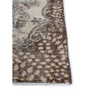 พรมขนสัตว์ลายดอกไม้สไตล์วินเทจ สีเบจและสีน้ำตาล ถักด้วยมือ สำหรับตกแต่งห้องนั่งเล่นในบ้าน ขนาด 9x12 ฟุต พรมปูพื้นทางเดินสำหรับวัยรุ่น - Product Image 4