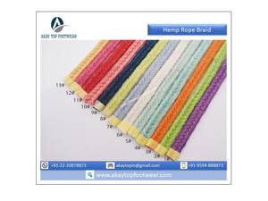 Couleurs personnalisées Tresse de corde de chanvre en fil de jute Prix authentique pour la fabrication de chaussures d'espadrille - Product Image 4