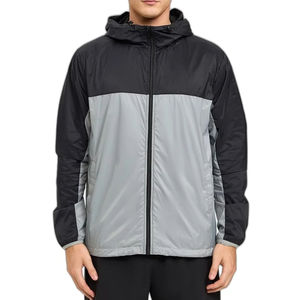 Chaqueta Cortavientos con Capucha y Logotipo Personalizado de Alta Gama para Hombre, Chaqueta Ligera de Alta Calidad para Correr y Senderismo, Dobladillo Ajustable para Invierno - Product Image 5