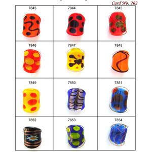 Cuentas de anillo de cristal de Murano de diseño superventas de lujo para hacer pulseras, cuentas inusuales de la mejor calidad para la fabricación de joyas - Product Image 3