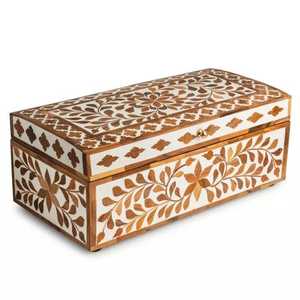 Servilletero Rectangular de mesa de MDF de mármol de lujo personalizado de fábrica con incrustaciones de hueso con logotipo personalizado cajas de pañuelos para el hogar - Product Image 4