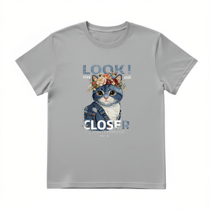 T-Shirt Unisex 100% Cotone Stile Casual con Stampa Personalizzata di Rose, Taglia 2XL, 210GSM, Metodo di Stampa DTG - Product Image 2