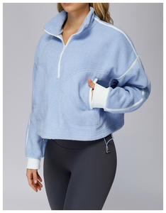 Vêtement de rue personnalisé de haute qualité pour homme, automne-hiver, col à capuche, coupe-vent, chaud, 100% coton, uni, teinture unie, poche, course à pied - Product Image 5