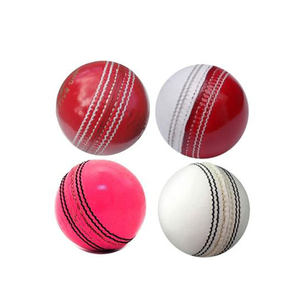 Custom Logo Red and White Leather Cricket hard ball handmade high quality cricket hard ball A Grade Quality - Product Image 3