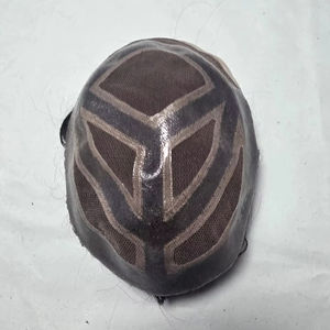 Taz Hair MGM Modelo para Hombre, Peluca de Cabello Humano Remy Indio Suave con Frente de Encaje, Ondulado al Agua, Prótesis Capilar, Sistemas de Parches - Product Image 2