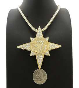 Collier Hip-Hop Tendance pour Homme, Pendentif en Argent 925 avec Diamant de Laboratoire Sertie (5 % de diamants, 7 étoiles) - Product Image 5