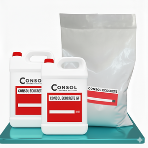 สารเคลือบพื้นโพลียูรีเทนแบบแห้งเร็ว Consol Ecocrete GF สามองค์ประกอบ ป้องกันแบคทีเรีย ผิวเรียบไร้รอยต่อ แบบน้ำ ทาด้วยแปรง - Product Image 1