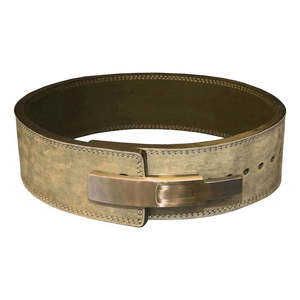 Cinturón de levantamiento de pesas de cuero de vaca grueso de 10mm personalizado de alta calidad cinturón de hebilla de palanca de elevación de potencia de gimnasio ajustable - Product Image 1