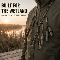 Cordon de fixation en nylon pour le sonnettoir de canard, avec plusieurs boucles réglables, support haute résistance pour le sonnettoir de chasse, pour la chasse aux oiseaux aquatiques en extérieur, durable