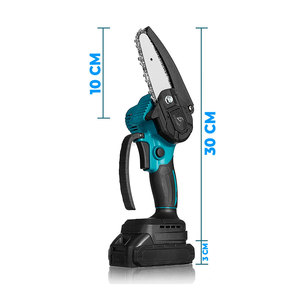 Mini Motosega Elettrica Portatile con 2 Batterie, Manico Pieghevole e Asta in Acciaio per Uso Fai-da-Te e Industriale, Personalizzabile, Supporto OEM - Product Image 3