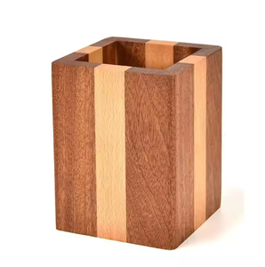 Porte-stylo en bois de haut rang étui à stylo en bois pour une utilisation de table dernière conception en bois naturel par l'artisanat en croissant - Product Image 3