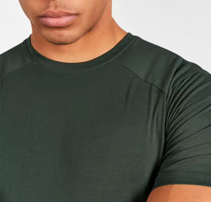 Camiseta de manga corta para hombre de alta calidad, algodón informal ligero hecho a medida, precio bajo con estampado de peso pesado, 100% algodón - Product Image 4