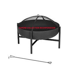 หลุมไฟโลหะสีดำพร้อมฝาปิดดีไซน์แบบโมเดิร์นและวินเทจ - Product Image 6