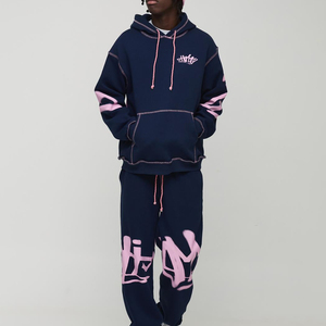 ชุดวอร์มผ้าฝ้ายฟลีซแบบเรียบ ปี 2025 รับสกรีนลาย เสื้อสเวตเชิ้ต สตรีทแวร์ ชุดลำลอง ฤดูร้อน ฤดูหนาว  พร้อมสกรีนโลโก้ - Product Image 1