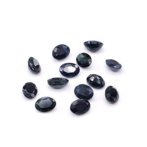 Zafiros Azules Naturales Sin Tratar, Ovalados Calibrados de 5x7mm 6x8mm, Corte Brillante Facetado, Incluyen Ópalo, Aguamarina, Gemas Naturales - Product Image 1