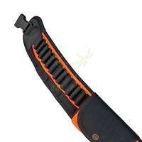 OEM Toptan 24 Döngülü Cordura Kartuş Kemeri Özelleştirilebilir 130 cm Siyah Turuncu Uzunlukta Nakışlı Cep Av Malzemeleri