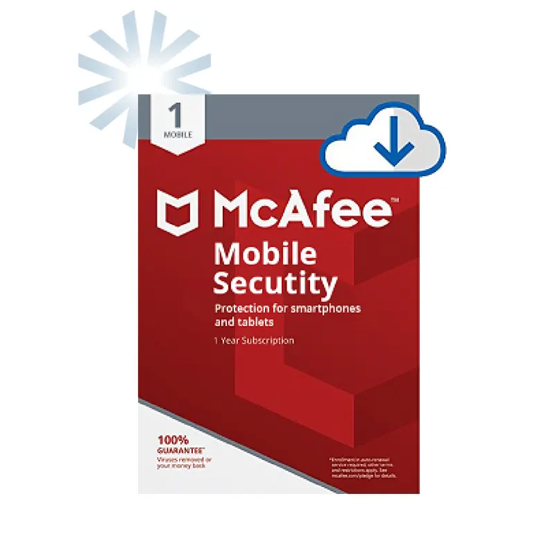 McAfee Mobile Security Premium for Android 1 year 1 pc