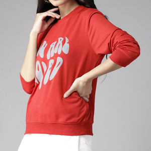 เสื้อสเวตเชิ้ตแฟชั่นลำลองสไตล์สตรีทแวร์สำหรับฤดูหนาว ผ้าฟลีซระบายอากาศดี ทรงหลวม คอวี แขนยาว พิมพ์ลายตามสั่ง - Product Image 6