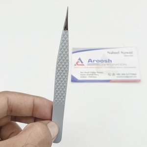 Extensions d'isolation professionnelles pince à cils Plasma or Rose enduit en gros de haute qualité en acier inoxydable diamant poignée - Product Image 1