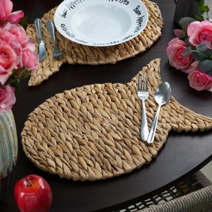 แผ่นรองจานสานรูปปลาผักตบชวาสานเป็นมิตรต่อสิ่งแวดล้อมสินค้าผลิตจากเวียดนามขายส่ง - Product Image 5