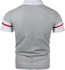 Camiseta Casual Transpirable de Algodón/Spandex para Hombre, con Cuello Sólido y Diseño de Paneles, Personalizable con Logotipo OEM, Bordado o Impresión - Product Image 2