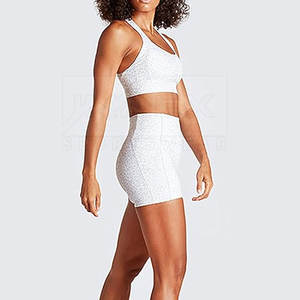 Secado rápido Diseño ligero Tus propias mujeres Yoga Conjunto corto El mejor material Mujeres Yoga Conjunto corto - Product Image 3