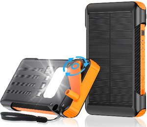 Banque d'alimentation solaire de voyage 10000mAh, compacte, double USB, chargeur portable, compatible avec les compagnies aériennes, pour les voyages d'affaires et les <span class=keywords><strong>vacances</strong></span> - Product Image 1