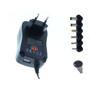 * Presa * adattatore di alimentazione universale DC trasformatore alimentatore 3V 4.5V 5V 6V 7.5V 9V 12V 2A 30W con USB- - Product Image 3