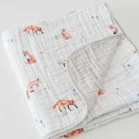 Couverture Bébé Personnalisable Tricotée Douce et Confortable en Coton Bio Écologique Respirante pour Nouveau-né – Motifs Animaux/Dessins Animés