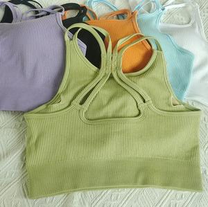 Pantalones de Yoga de alta calidad, ropa deportiva para gimnasio, venta en línea, pantalones de Yoga activos, ropa deportiva para mujer, ropa de gimnasio de punto, estilo cruzado, sin costuras - Product Image 5