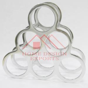 Soporte de estante de vino de 9 botellas de aluminio de alta calidad 2025 para decoraciones de fiesta nocturna de Bar - Product Image 5