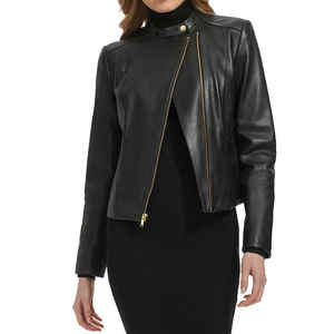 Veste en cuir pour femmes personnalisée, vestes de style Odm, vêtements d'hiver personnalisés, veste en cuir PU pour femmes à la mode - Product Image 1