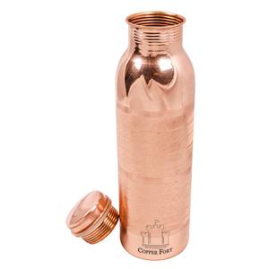 Nuevo diseño de botella de agua de cobre puro 2023 con acabado táctil plateado para Ayurveda, gimnasio en casa, yoga - Product Image 2