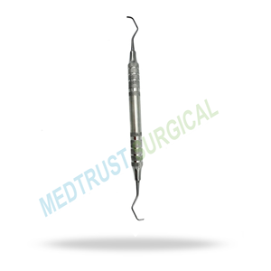 Cureta Gracey de bolsillo profundo, larga, 9-10, instrumento dental periodontal para raspado subgingival profundo y planificación radicular - Product Image 4