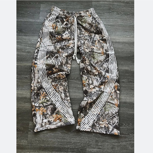 Tùy Chỉnh Quần Thẳng Kim Quá Khổ Quần Bó Sát Baggy Rộng Chân Jogger Trackpants loe Nặng Mồ hôi Cho Nam Giới - Product Image 2