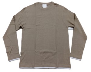 T-shirt à manches longues imprimé en coton épais pour hommes - Product Image 3