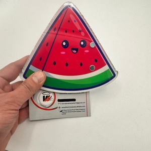 Nouveauté : plaque magnétique pour cils avec logo personnalisé, extensions de cils, triangle pastèque, carreaux en acier inoxydable, design floral diamant - Product Image 2