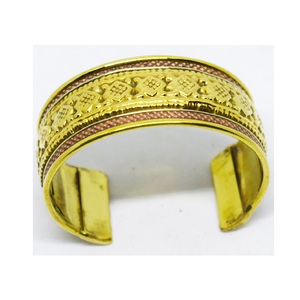 Women 25 Sunday Jewelry Collection Brass Buffalo Horn Painted Brass Cuff for Women <b>hammered</b> <b>bangle</b> & Lowest Price for Women - Product Image 6