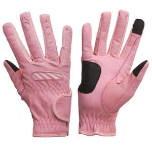 Fabrica guantes ecuestres para montar a caballo para unisex Color sólido Mejor material Guantes para montar a caballo - Product Image 1